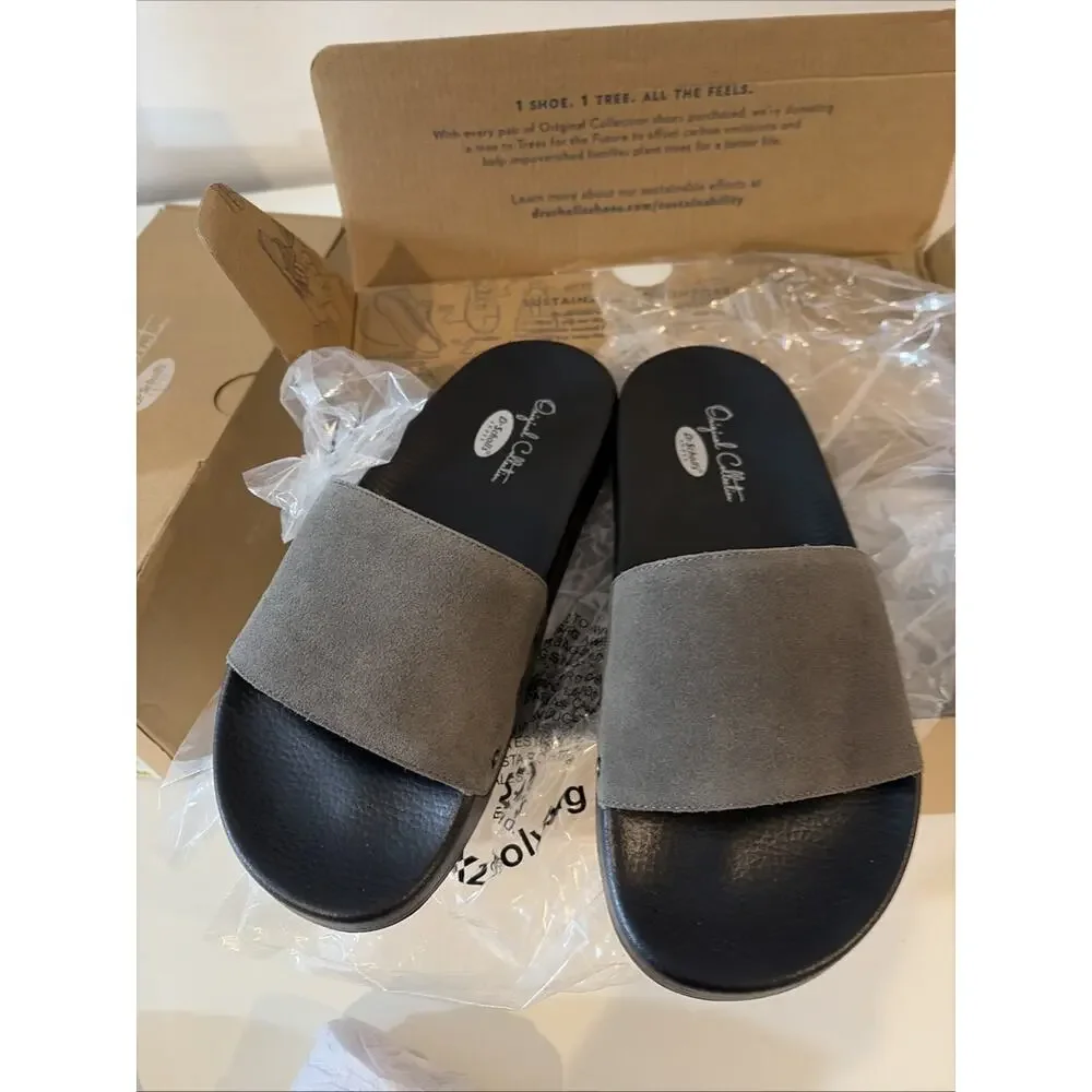 Woman's Sandals Dr. Scholl's Pisces Grey Original Collection 7M, leather upper